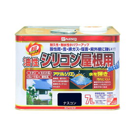 油性シリコン屋根用 ナスコン 7L カンペハピオ STRONG つやあり 超高耐久 超速乾 油性塗料