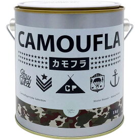 まとめ買い 6缶入 CAMOUFLA カモフラ シャビーグレー 1kg ニッペホームプロダクツ 迷彩色 ミリタリー専用塗料 高品質 高機能 水性塗料