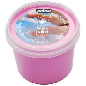 フィンガーペイント 布用 100ml ダークピンク pebeo ペベオジャポン finger paint textile Peinture au doigt pour textile