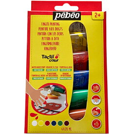 フィンガーペイント 紙用 20ml ×6色 pebeo ペベオジャポン finger paint textile Peinture au doigt pour textile M4