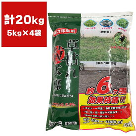 除草剤 草枯れ粒太郎 ブロマシル5％ 5kg×4袋 シンセイ 除草剤 強力 除草剤 粒剤 ブロマシル 除草剤 業務用 除草剤 強力除草剤 雑草防除 雑草駆除 雑草 予防