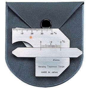 溶接ゲージ A 58691 シンワ測定 シクネスゲージ シックネスゲージ テーパーゲージ 隙間ゲージ ステンレス 溶接 角度計 測定 測量 工具 多用途 M1
