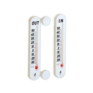 温度計 プチサーモ ツイン 室内・室外 72957 シンワ測定 室温計 温室計 温度計 アナログ 教室 オフィス 家庭用 温度管理 室内温度計 M4