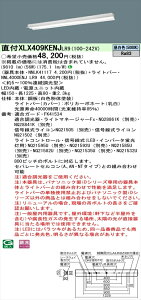 �y�@�l�l����z�p�i�\�j�b�N iD�V���[�Y XLX409KENJLR9 LED�x�[�X���C�g ���t�^ 40�` �����F �����yNNLK41117 + NNL4000ENJ LR9�z