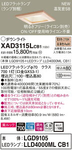 �y�@�l�l����z�p�i�\�j�b�N XAD3115LCB1�@LED�_�E�����C�g ��������100 �d���F ��^8H ���C��SB �g�U ���� �����b�N�yLGD9105 + LLD4000ML CB1�z