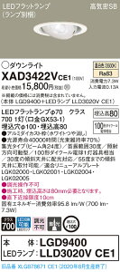 �y�@�l�l����z�p�i�\�j�b�N XAD3422VCE1�@LED���j�o�[�T���_�E�����C�g ��������100 �����F ��^8H ���C��SB�` �r�[���p24�x �W�� �yLGD9400 + LLD3020V CE1�z