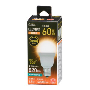 OHM ����LED�@E17�@6�D8W�@L LDA7L-G-E17/D AG5 [�i��]06-5492