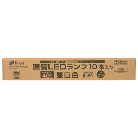 【送料無料】オーム電機 LDF40SS・N/17/23K1 直管LEDランプ 40形相当 G13 昼白色 グロースタータ器具専用 10本入 [品番]06-0921