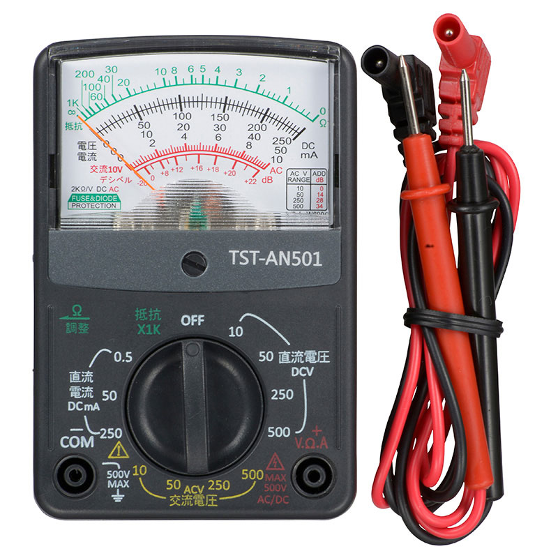 上品な上品なオーム電機 TST-AN501 アナログテスター 多機能タイプ [品番]08-1286 計測工具 