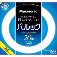 パナソニック ケース販売特価10本セット パルック蛍光灯 丸管・スタータ形 20Wクール色 FCL20ECW/18F3_10…