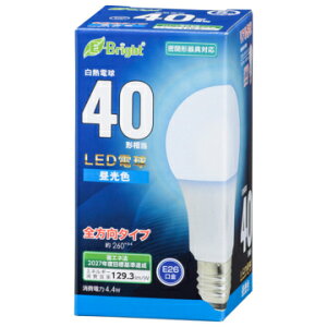 �I�[���d�@ LED�d�� E26 40�`���� �S���� �����F [�i��]06-4342 LDA4D-G AG27