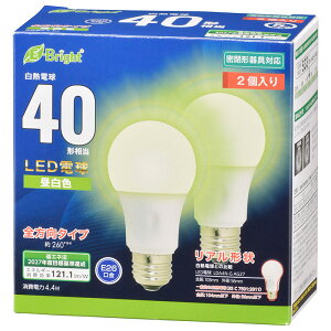 �I�[���d�@�@LDA4N-G AG27 2P�@LED�d�� E26 40�`���� �����F 2�� [�i��]06-4350