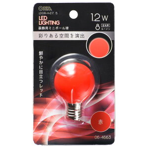 �I�[���d�@�@LDG1R-H-E17 13�@LED�~�j�{�[���������p G40/E17/1.2W/8lm/�ԐF [�i��]06-4663