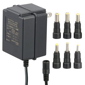 オーム電機　AV-DR4505N　AudioComm ACアダプター DC4.5V対応 変換プラグ6種付き [品番]03-6178