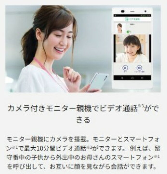 楽天市場】ドアホン パナソニック 外でもドアホン 置き配依頼機能 薄型 