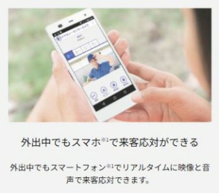 楽天市場】ドアホン パナソニック 外でもドアホン 置き配依頼機能 薄型 