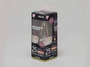 LED�d�� �Ɩ� IRIS OHYAMA �A�C���X�I�[���} E12���� �N���A�^�C�v �d���F���� �y���_���g �V�����f���A �������Ή� LED�t�B�������g ���`�d��25�`���� 230lm LDC2L-G-E12-FC �N���A