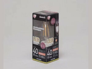 LED�d�� �Ɩ� IRIS OHYAMA �A�C���X�I�[���} E12���� �N���A�^�C�v �d���F���� �y���_���g �V�����f���A �������Ή� LED�t�B�������g ���`�d��40�`���� 450lm LDC3L-G-E12-FC �N���A