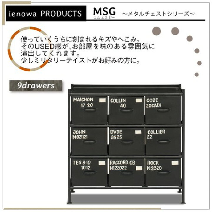 楽天市場】チェスト 黒 ブラック スチール インダストリアル 