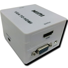 【新品】【メール便可】 VGA → HDMI 変換器 D-sub Dサブ 15pin (メス) HDMI (メス)