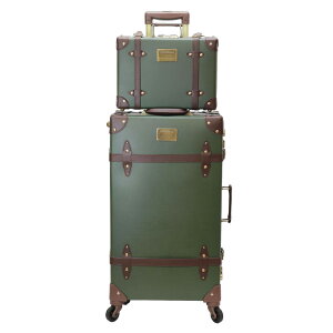 キャリーバッグ LLサイズ アルミフレーム ミニトランク付きセット スーツケース キャリーケース レトロデザイン 大型 TSAロック付き 頑丈 出張 修学旅行 海外 国内 旅行用 おしゃれ かわいい