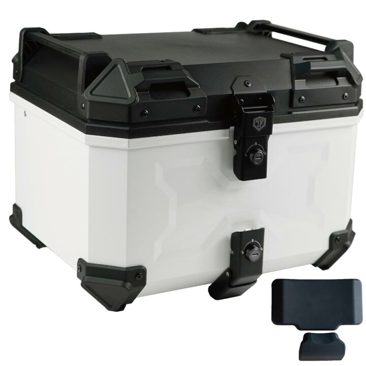 楽天市場】リアボックス 約45L 背もたれ ABS バイク リアボックス 