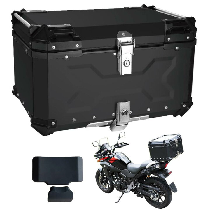 楽天市場】バイクリアボックス 約100L 防水 トップケース リアボックス 