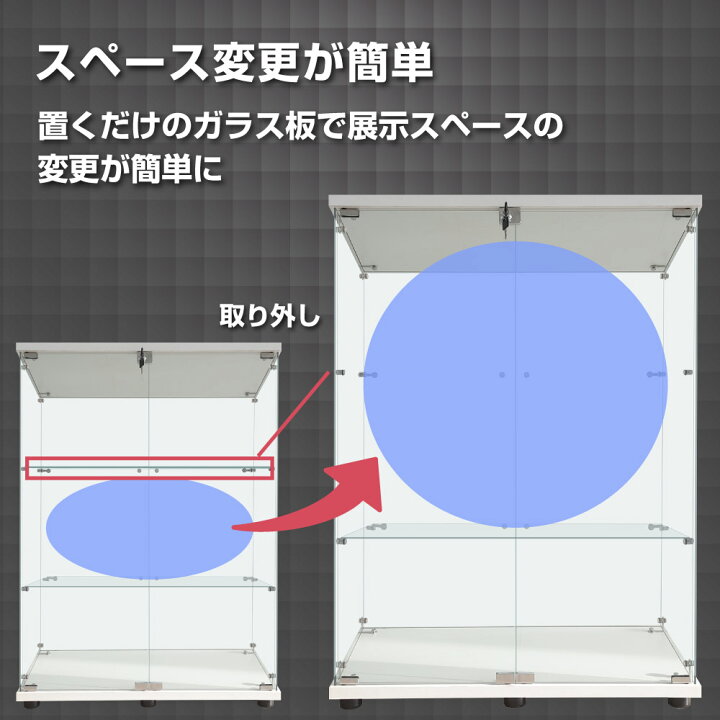 楽天市場】フィギュア ケース ガラスケース コレクションケース 棚 