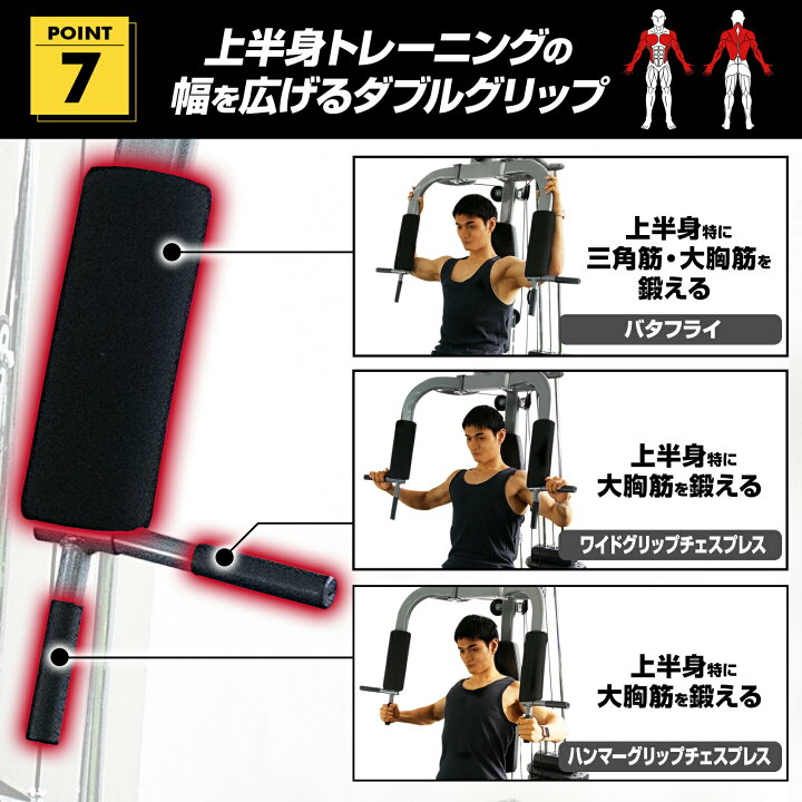 楽天市場】ホームジム マルチ ジム 筋トレ マシン 肉体改造 ボディ 