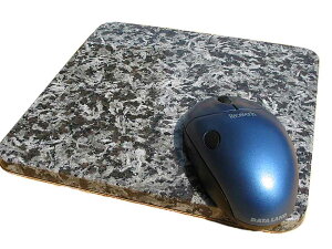 高級御影石のマウスパッド変わった模様が大人気♪裏面コルク張り