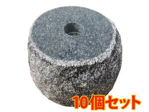 【10個セット】【上面6寸〜7寸】グレー系御影石の束石、沓石です!高さ5寸【送料無料】【自社茨城工場加工】