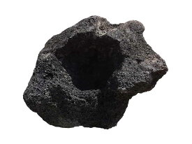 【限定1個】【4個以上の購入で送料無料】盆栽やガーデニングにオススメです♪ブラックカル溶岩鉢溶岩で製作した溶岩鉢です。