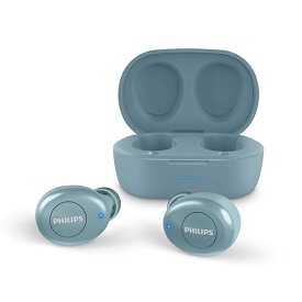 PHILIPS TAT2205 ブルー ワイヤレス イヤホン Bluetooth マイク付き フィリップス 防水 IPX4 小型