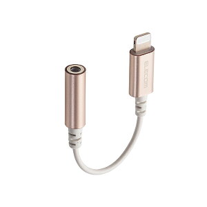 ELECOM GR Lightning-3.5mmϊP[u S[h 10cm yMPA-XL35DS01GDz iPhone7 iPhone8 iPhoneXCgjO ϊA_v^ CzWbN