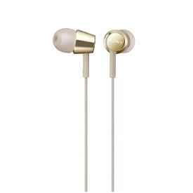 SONY ソニー MDR-EX155N ゴールド 有線イヤホン 有線 カナル型 イヤホン イヤフォン iPhone/Android/PC 【1年保証】