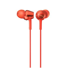 【★ポイント10倍キャンペーン！12/4 20:00~12/11 1:59(要申請)】SONY ソニー MDR-EX255AP R レッド 有線イヤホン 有線 スマホ対応 リモコン マイク付き ハンズフリー カナル型 イヤホン イヤフォン iPhone/Android/PC 【1年保証】