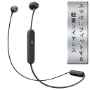 Bluetooth ワイヤレス イヤホン SONY ソニー WI-C300 BZ ブラック Siri/Googleアプリ対応 【1年保証】 【送料無料】