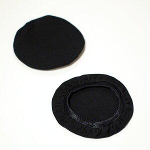 【洗濯可能/さらさら/ヘッドホンカバー】mimimamo ミミマモ スーパーストレッチヘッドホンカバー M(ブラック) 吸湿 速乾性 抗菌消臭 汗を素早く吸収 耳にやさしくフィット 日本製 Mサイズ オン