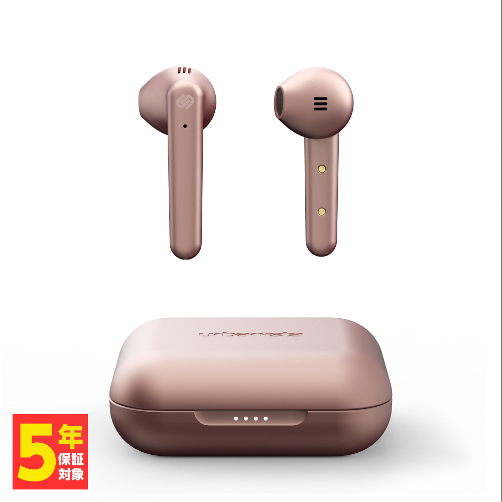 Urbanista STOCKHOLM PLUS Rose Gold-Pink アーバニスタ Bluetooth ワイヤレス イヤホン フルワイヤレス 完全ワイヤレスイヤホン 防水 IPX4 マイク付き 【送料無料】 ヘッドホン・イヤホン