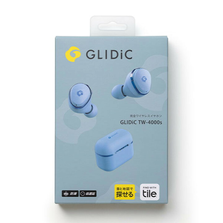 割り引き GLIDiC グライディック GL-TW4000S-BL ブルー Bluetooth イヤホン トゥルーワイヤレス 防水 