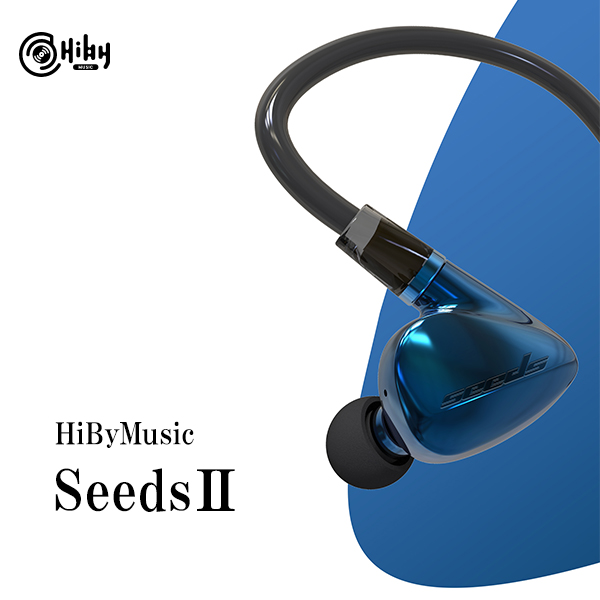 HiByMusic ハイビィ SeedsII Blue イヤホン カナル型 リケーブル対応 ユニバーサルモデル【送料無料】