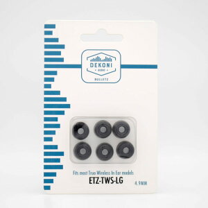 【お取り寄せ】DEKONI AUDIO(デコニ・オーディオ) BULLETZ TWS (Lサイズ 3セット) 【EPZ-TWS-LG】完全独立型イヤホン 対応 イヤーピース