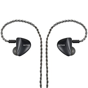ACTIVO ACTIVO SCOOP Black �yIRV-ACTIVO-SCOOP-BK�z �L���C���z�� �J�i���^ ���^ ���|���� �V���A�|�� ���P�[�u�� IEM 2pin 3.5mm 4.4mm USB-C �A�N�e�B���H �y�O���[�vB�z