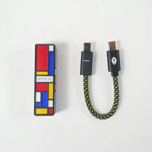 ARTPICAL Mondrian DAC �|�[�^�u��DAC 4.4mm �o�����X�ڑ� USB Type-C �s�[�g�E�����h���A�� �����E�����E�O���F ESS ES9281AC PRO PCM 768kHz DSD512 �A���~�j�E������➑� �A�[�g�s�J��