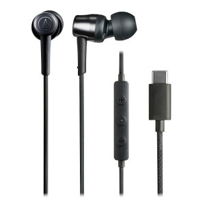 �y6/25���聚���I�ōő�100%�|�C���g�o�b�N�I(�v�G���g���[)�z(6��26�������\��) audio-technica ATH-CKD30C BK �L�� �C���z�� �J�i���^ ���^ USB Type-C �X�}�z���}�� iPhone Android �}�C�N�t�� �ʘb ������D