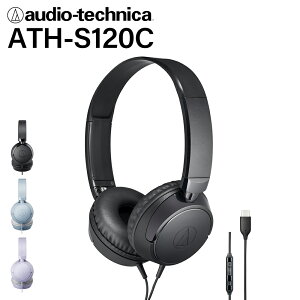(USB-C[q) audio-technica I[fBIeNjJ ATH-S120C BK ubN (USB Type-Cpwbhz) Lwbhz ^ USB-C iPhone Android PC ʘb }CNt ^y wbhz L
