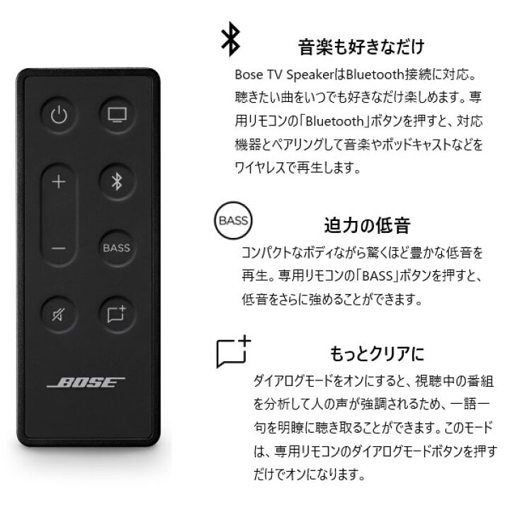 楽天市場】(お取り寄せ) Bose ボーズBose TV Speaker サウンドバー 