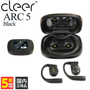 Cleer ARC 5 Black ARC-5-BLK ���C�����X�C���z�� �I�[�v���C���[�^ Bluetooth ���� 5.4 �h�� IPX7 aptX adaptive LDAC LC3 �^�b�`�X�N���[�� ������ �N���A �y�O���[�vD�z