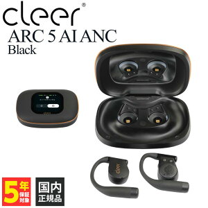 Cleer ARC 5 AI ANC Black ARC-5-AIANC-BLK ���C�����X�C���z�� �I�[�v���C���[�^ �J���^ �����ǂ��Ȃ� �m�C�Y���_�N�V���� Bluetooth5.4 �h�� IPX7 �N���A �y�O���[�vE�z