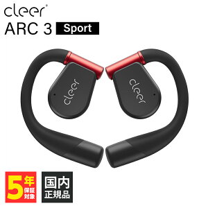 (݌Ɍ) Cleer ARC3 Sport Black&Red I[vC[ CXCz Bluetooth J^ ǂȂ Ȃ璮 h IPX7 NA